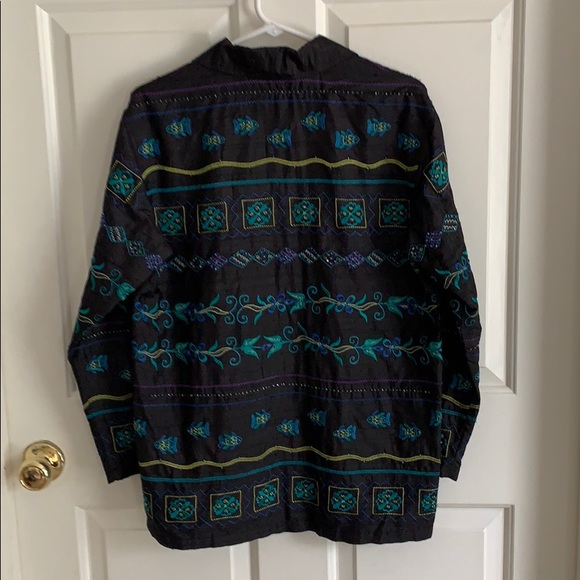 Chico’s Design Beautiful Beaded Lined Top - Picture 2 of 6